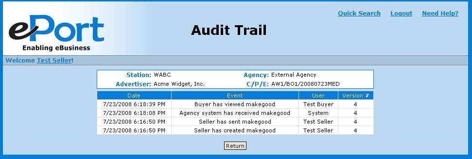 Page 12 of 32 VIEW AUDIT TRAIL Step 1: Navigate to the Related Transaction screen.