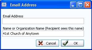 Frm Email Address: Select an existing email address frm the drpdwn bx.