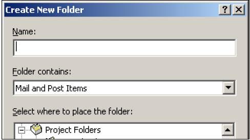 The Outlook Folder List should appear where the Outlook Bar was.