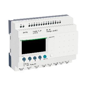 Characteristics compact smart relay Zelio Logic - 20 I O - 24 V DC - no clock - display Main Range of product Product or component type Complementary Local display Number or control scheme lines