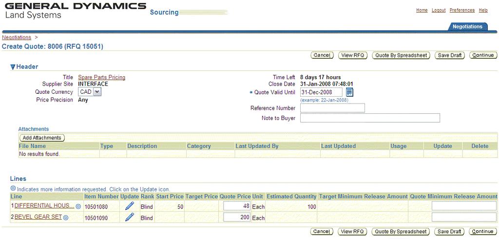 Sourcing Notes and Attachments price breaks is for quantity 1, it should match the "quote price" you entered above.