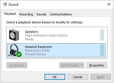 6. Configure Avaya Communicator for Windows Connect the EncorePro 500D Headset and DA90 USB Audio