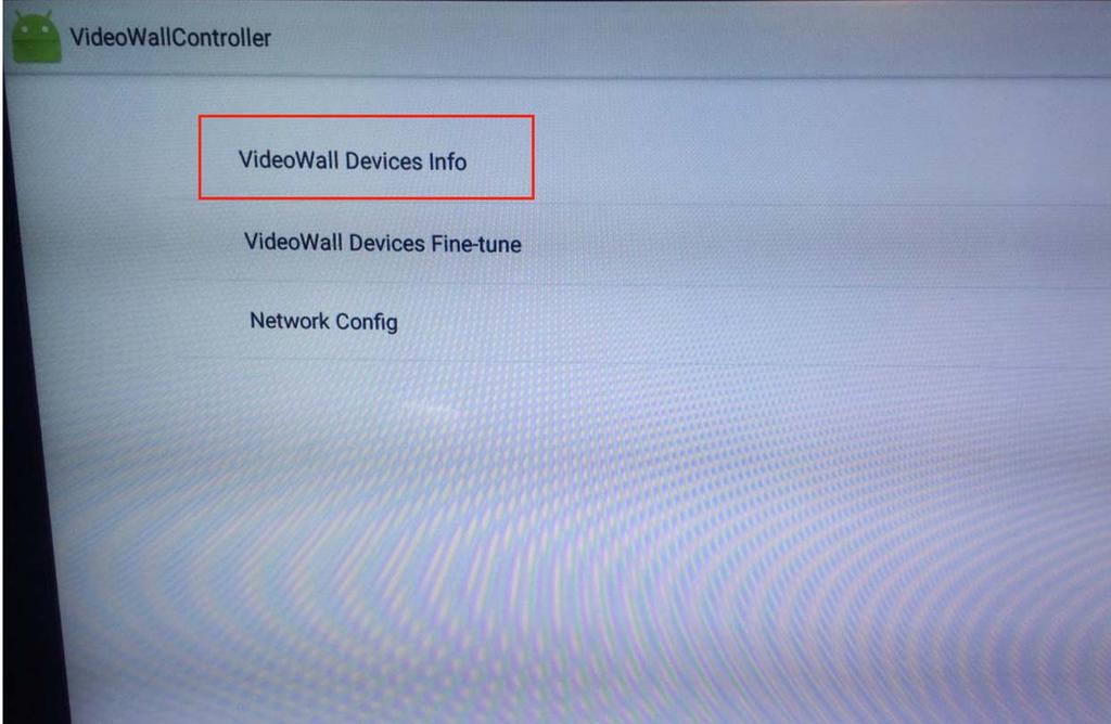 6. Set one Android box for installing VideoWallController apk.