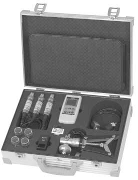 Complete test and service sets Measuring set for pressure consisting of: Plastic service case with digital