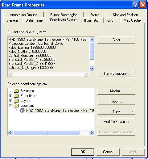 Introduction to ArcGIS for 3. Click on the Coordinate System tab and notice that the coordinate system has also been set.