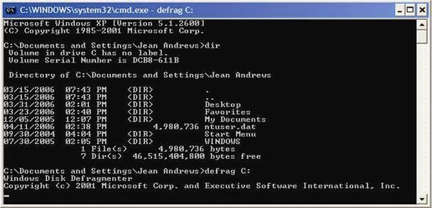Figure 2-12 Enter command lines in a Command Prompt