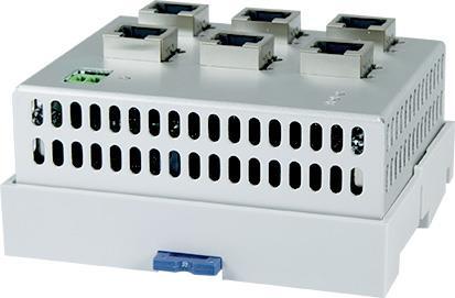 At the Ethernet port(ip), incoming Ethernet packets are similar to using a HUB distributed to all other