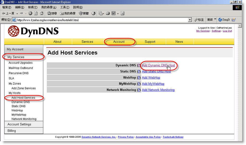 DDNS DDNS is a service for transforming the dynamic IP corresponding to a specific Hostname. DDNS Apply: Go to a website which provide free DDNS services and apply a Hostname. See the example below.