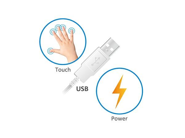 vtouch to any available USB port on the