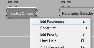 10 3. Klik kanan pada Switch On Key dan pilih Edit Parameters. 4.