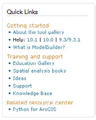 Important features of the Analysis Resource Center Quick Links: - Education Gallery: