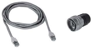 Product Description.. Network cable to the Ethernet interface The IDENTControl IC-KP-B-V45 is connected to the network via an RJ45 socket.