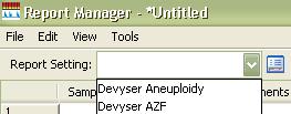 The Devyser Aneuploidy Report Setting is included in all the product settings folders that are available for download from the Devyser website at http://www.devyser.com/downloads.