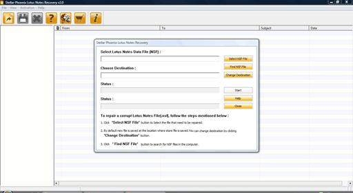 User Interface Stellar Phoenix Lotus Notes Recovery has a rich Graphical User Interface (GUI) with many features. Application has a two-pane structure. Main user interface is as shown below.