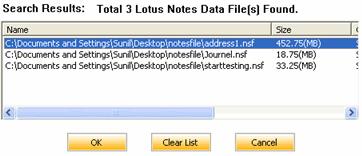 Search NSF files You can search for NSF files by using Find NSF File functionality of Stellar Phoenix Lotus Notes Recovery. You can search NSF files in drives, folders and sub folders.