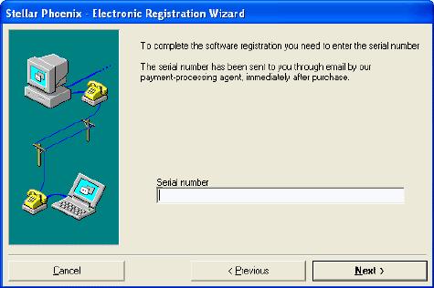 Registration Over Internet? To register the software over Internet: On the Activation menu, select Activate Stellar Phoenix Lotus Notes Recovery Online. Click Yes.