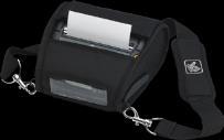 Hand Strap Enables printer to be carried like a toolbox. Rugged Shoulder Strap Offers over-the-shoulder carrying option. Connects with metal attachment clips.