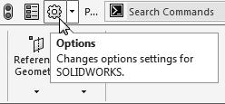 Select the Options icon from the Menu Bar toolbar to open the Options dialog box. 6.