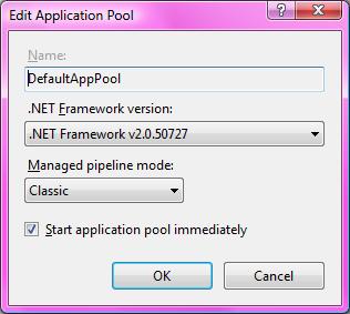 C. Configuring the Pipeline Password Reset Server requires that the application pool s managed pipeline mode be set to Classic.