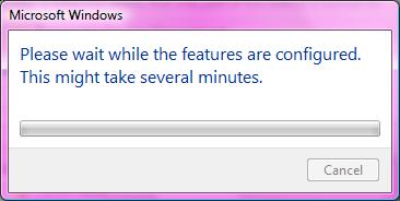 6. Click OK. At this point, Windows will now install IIS. It may ask you for your operating system s disk. 7. At this point, IIS is now installed.