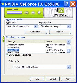 Chapter 7 Configuring Key ForceWare Graphics Driver Features mode option as explained in SLI Rendering Mode on page 125.