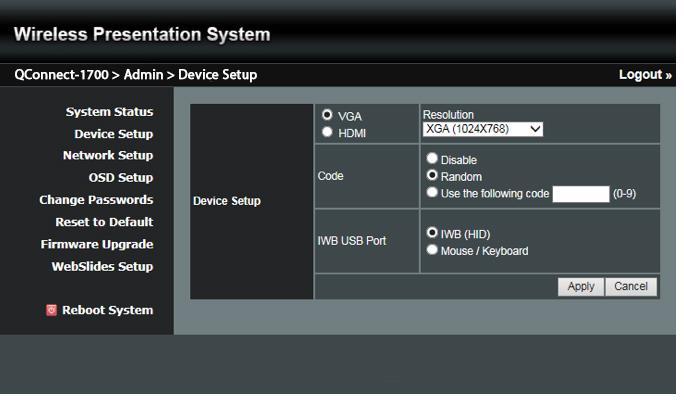 8.5.3 Network Setup Click [Network Setup], and the network setting items will be shown.
