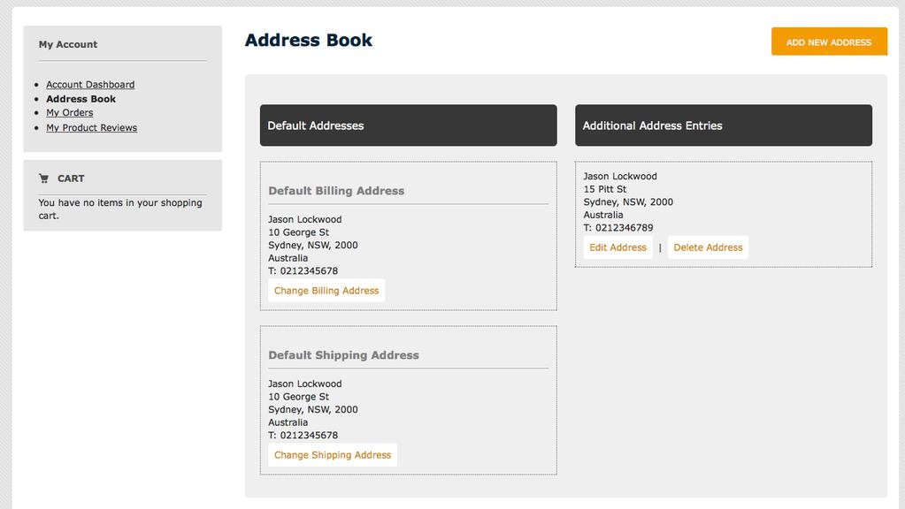 Managing Addresses There are a few ways you can manage your addresses within PublishPartner.