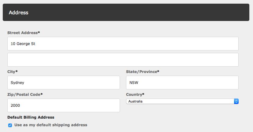 If you want to designate the original address as the default shipping address again, click the Change