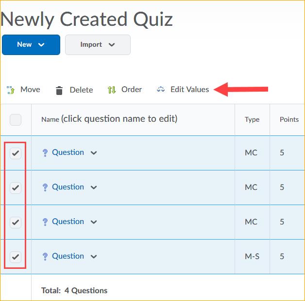 8. Repeat steps 5, 6, and 7 if you would like to add more questions to your quiz from other Test Banks. 9.