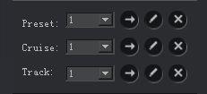 You can set the preset, cruise and track for the cameras on the PTZ Control panel. 4.6.