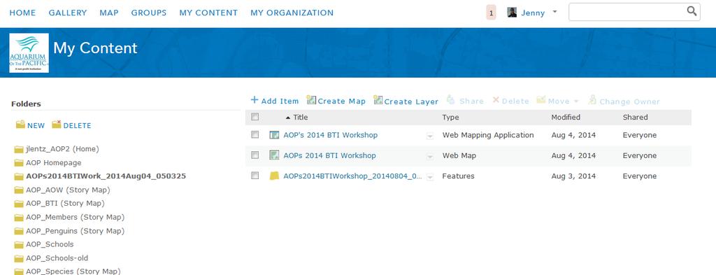 Displaying your tracking data in your Story Map ArcGIS Online 1.
