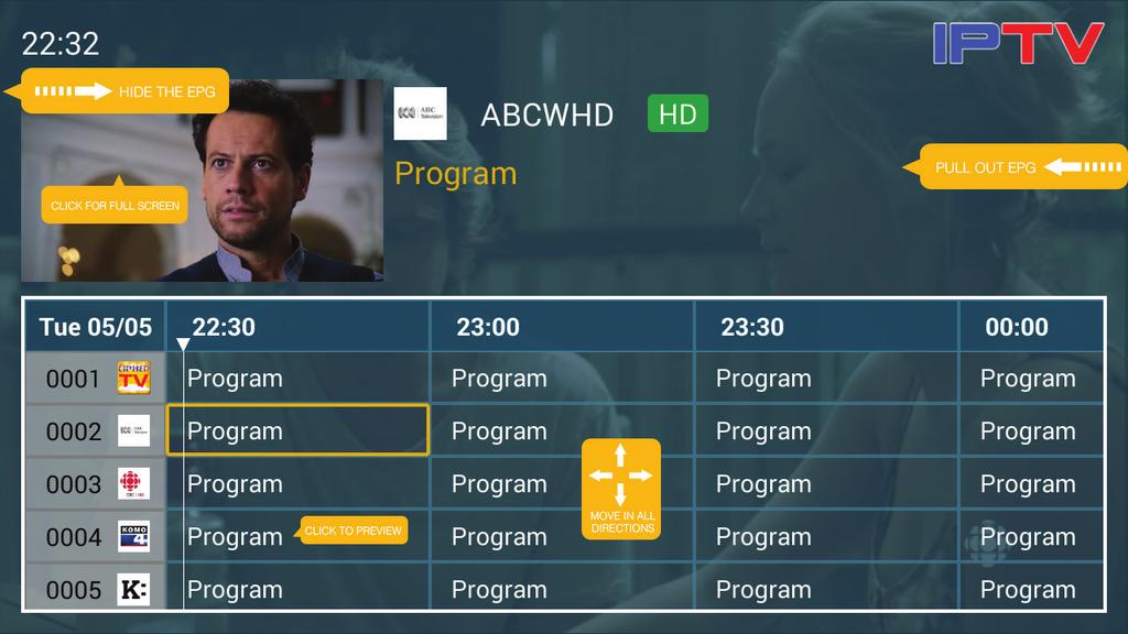 5.5 Enhanced Electronic Program Guide (EPG) Your CipherTV STB has an adaptive multi video quality streaming technology.