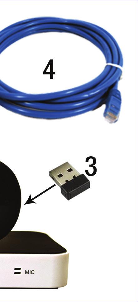 Find and remove the USB receiver dongle on the battery cover and attach the dongle to the back of your STB USB port. Power up the CipherTV bar and it is ready for use.