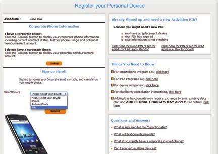Step by Step Instructions, con't 2 New ipad Users - Registering Your Device Your ipad must be