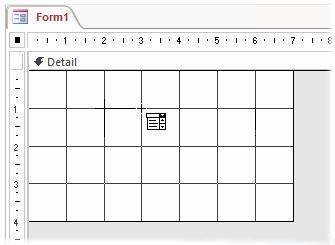 Fig. 5 The Combo Box tool. Access creates an unbound combo box on the form, and a text label to go with it (Fig. 6). Fig. 6 Use the Combo Box tool to position and add a new combo box.