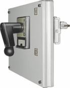 Floor mounting Siemens G 2010 Black handle Rated uninterrupted current I u DT 3-pole, assembly kit for mounting in control cabinet side panel ssembly kits (IP40) Comprising: Lockable handle and three