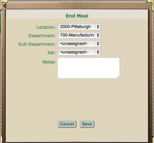 Figure 11 7 2. Select the Labor Levels as needed. NOTE: The default assigned labor levels will appear automatically. Additional drop-down menus may be available for one or more labor levels. 3.