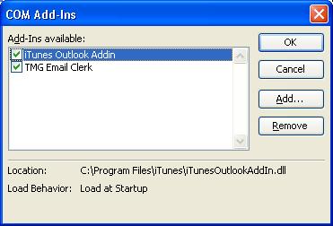 Add COM Add-Ins Button to Outlook Toolbar You may want to disable the Email Clerk at times, if you encounter a problem with it.