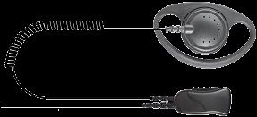 SPM-1243QD QD QUICK-DISCONNECT -DEFENDER MD LAPEL MIC w/d-shape Ear Hanger. The D ring fits over the ear to hold earpiece in securely in place. Patented swivel design can be used on either ear.