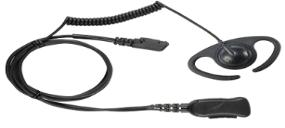 Kit comes standard with PTT-1500B (Hockey Puck) PTT but can be upgraded ($35 list) to Belt-mount junction box and Finger PTT. DEFENDER MEDIUM-DUTY LAPEL MICROPHONE w/c-shape Ear Hanger.