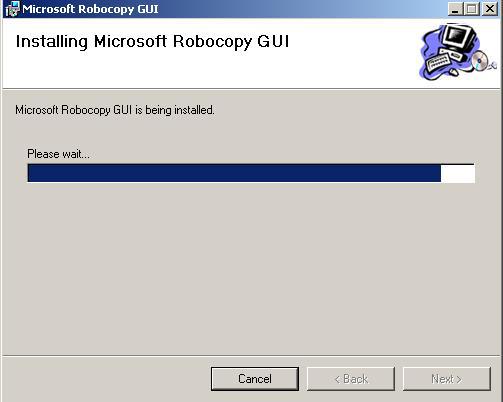 Figure 5 7. When installation is complete, click Close to exit the setup. 3 What s new in Microsoft Robocopy GUI 3.1.