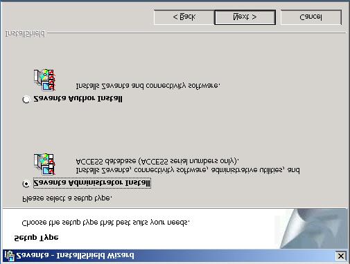 You will see the Destination Folder screen. 1.7 Select the folder on the PC to copy the Zavanta program files to.