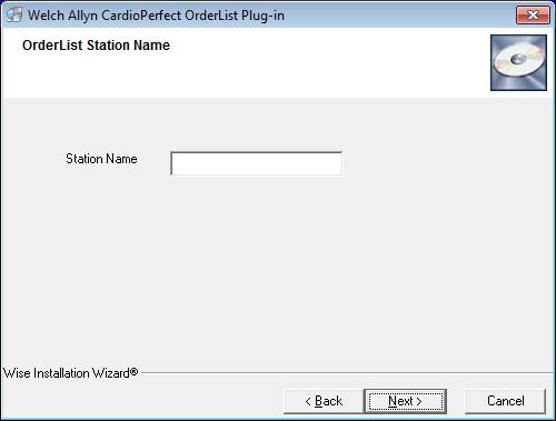 5. If required, enter in a Station Name for the OrderList Plug-in.