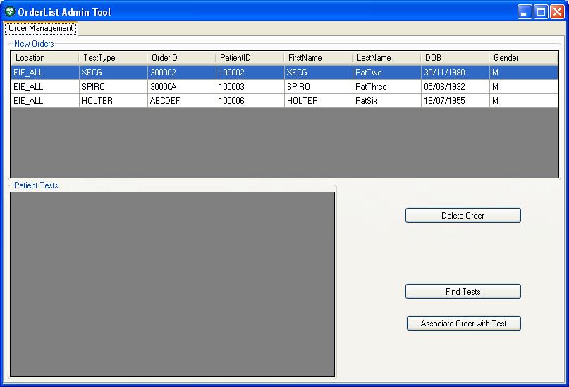 OrderList Admin Tool CardioPerfect Workstation OrderList Plug-in The OrderList Admin Tool provides IT administrators the ability to: - Delete orders from the OrderList within CardioPerfect
