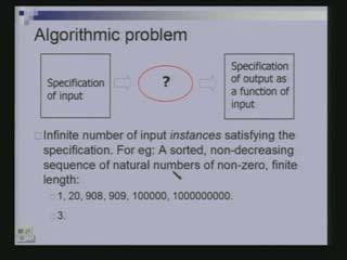 What is an instance? A sorted, non-decreasing sequence of natural numbers of non-zero, finite length forms an instance.