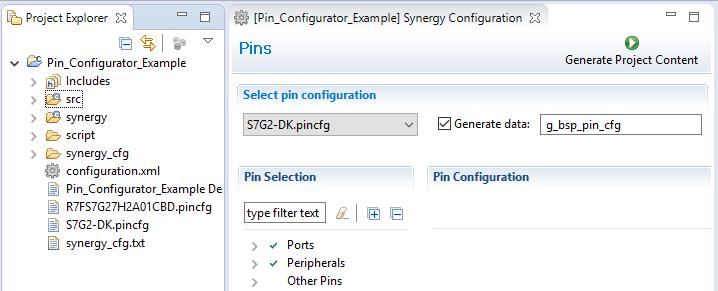 8. Generating Pin Configuration source code 8.1 Generating source code in e 2 studio 1.