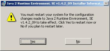 wants to reboot the machine after the You can restart the Agile e6