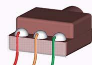 to 3.5 mm) Solder the wires as shown Receiver wires: Wire stranded, red 26 mm p/n 15130026
