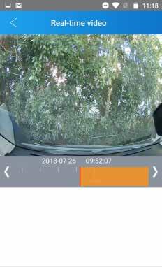 From here, several actions and options are available: Switch camera: Press the camera icon at the top right (overlayed onto the video) to switch between the road and driver cameras.