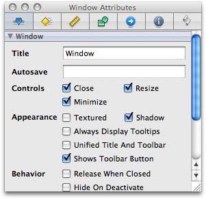Another window that you will need to use frequently is the Inspector window.